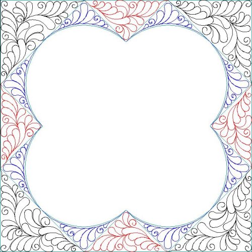 (image for) Feather Fantasy Triangle Border for DWR Set-L04891*