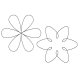 (image for) 6 Point or Petal Flowers-L01667