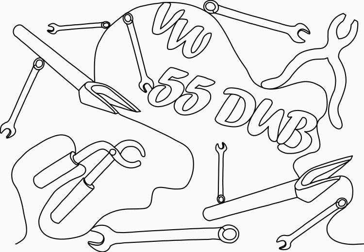 (image for) Auto Mechanic Tools E2E VW 55 DUB-00165dc* - Click Image to Close