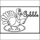 (image for) Mr. Gobble Placemat 00175dc*