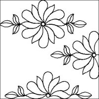 (image for) Grandmothers Flower Garden 1 with Leaves Set-L03073*