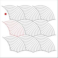 (image for) Baptist Fan Simplified 10 Arcs-L04811*