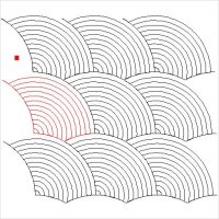 (image for) Baptist Fan Simplified 13 Arcs-L04814*