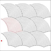 (image for) Baptist Fan Simplified 14 Arcs-L04815*