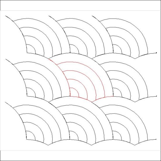 (image for) Baptist Fan Simplified 5 Arcs-L05508