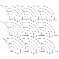 (image for) Baptist Fan Simplified 6 Arcs-L04808*