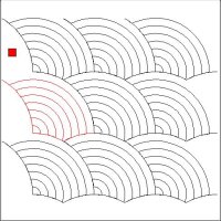 (image for) Baptist Fan Simplified 8 Arcs-L04809*