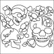 (image for) Skulls and Blossoms-L01025
