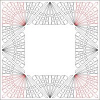 (image for) Beaded Rays_Border and Corner-L06668