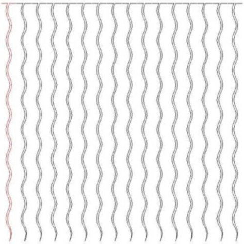 (image for) Border Fills Wavy Lines-L02431*