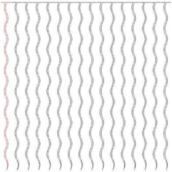 (image for) Border Fills Wavy Lines-L02431*