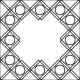 (image for) Double Crosshatch and Bead Frame-L04016*