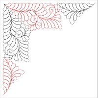 (image for) JN Cosmic Shimmer_Feather Corner and Side Backgrounds-L05199