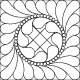 (image for) Feather Wreath and Pearls Squared 2 Block-L01431*