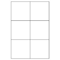 (image for) 6 Square Window Pane Outline-L01666*
