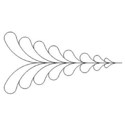 (image for) 10 Point Star Feather Fill 2b-L01771*