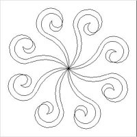 (image for) Judys Eight Leaf Pattern Center-L04794*