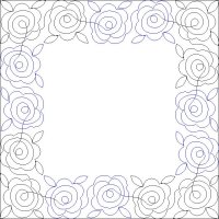(image for) Country Rose_Border and Corner-L06265