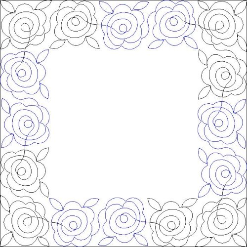 (image for) Country Rose_Border and Corner-L06265