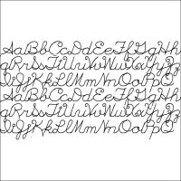 (image for) Cursive Alphabet in a Row-L05792