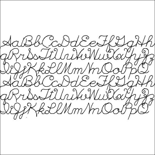 (image for) Cursive Alphabet in a Row-L05792