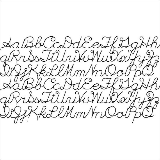 (image for) Cursive Alphabet in a Row-L05792