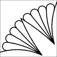 (image for) Judys Vintage Rose Fan Feathers and p2p-L03053*