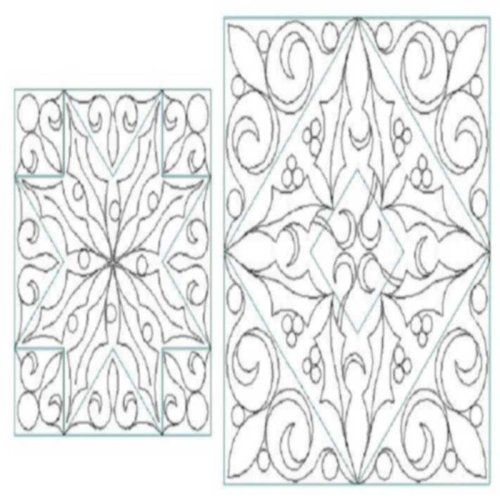 (image for) Holly and Mistletoe Blocks-L02687*