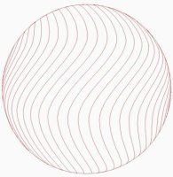 (image for) Sphere_Crosshatch Wave Vertical Lines w Outside Circle 00041dc *