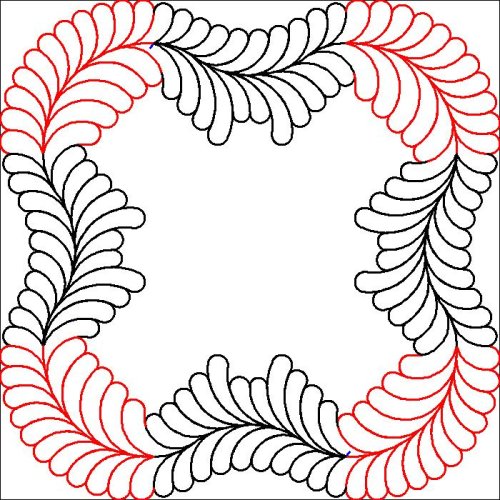 (image for) Debs Undulating Border and Corner-L03741*