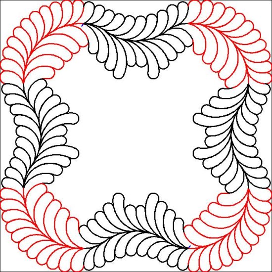 (image for) Debs Undulating Border and Corner-L03741*