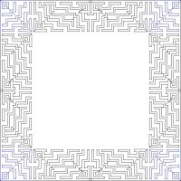(image for) Debs ZigZag Border and Corner-L03740*