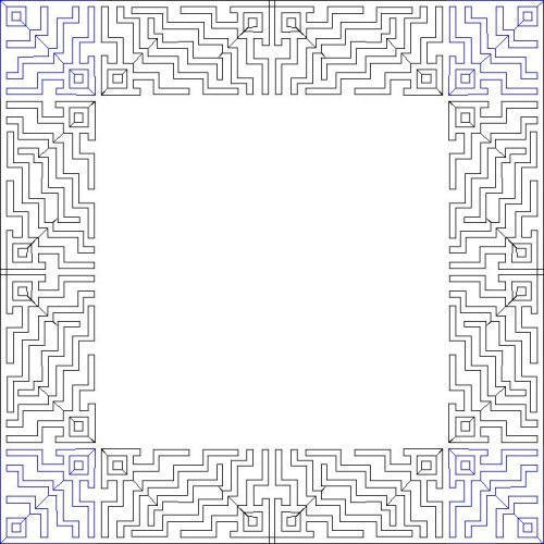 (image for) Debs ZigZag Border and Corner-L03740*