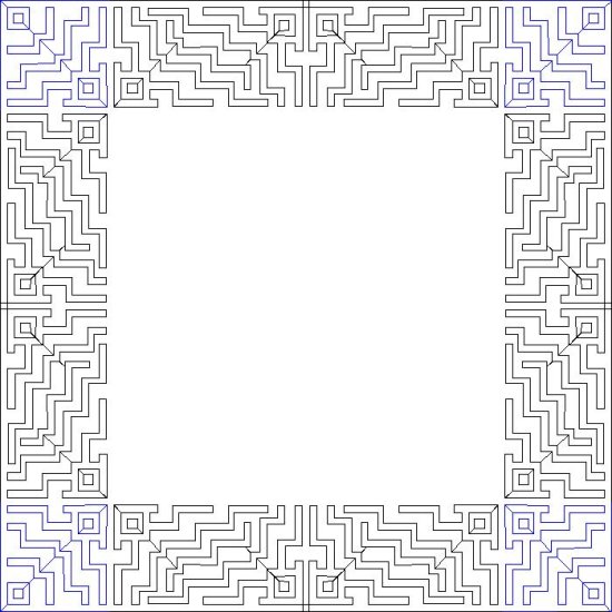 (image for) Debs ZigZag Border and Corner-L03740*