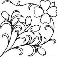 (image for) Dogwood Fan Block 6-L03861*