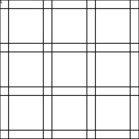 (image for) Double Line Squares 3 x 3-L03909*