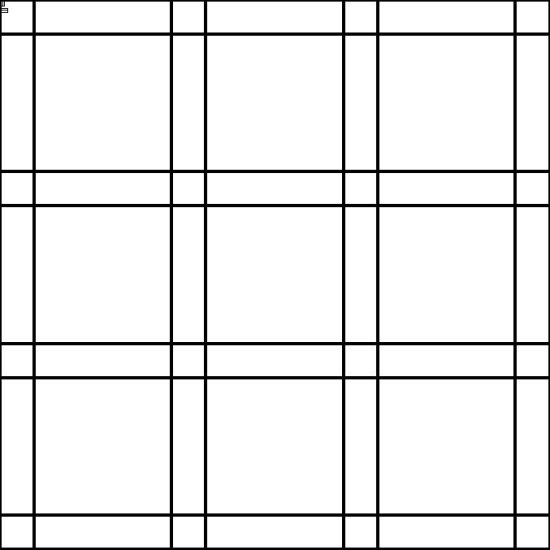 (image for) Double Line Squares 3 x 3-L03909*