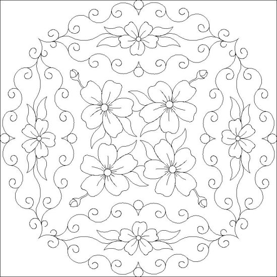 (image for) Double Wedding RingCherry Blossoms Block and Melon-L04101*