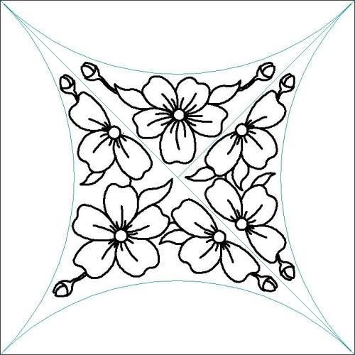 (image for) DWR_Cherry Blossom_Block partials_diagonal-L06819
