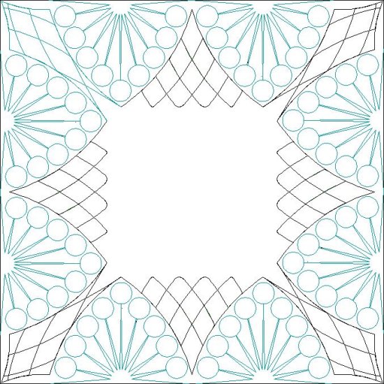 (image for) JN Frozen Fountain_Inner border and corner triangle crosshatch-L05288
