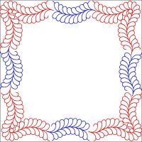 (image for) Brianna_Feather Border and Corner-L05850