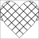 (image for) Double Crosshatched Heart-L03889*