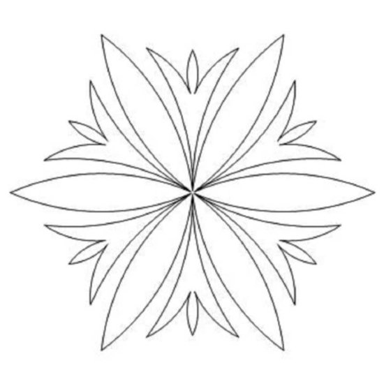 (image for) 6 Point Star Flower-L01923*