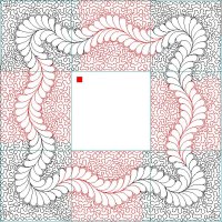 (image for) Feather Border and Corner with Stippling_2-L05219