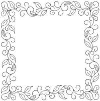 (image for) Leaf and Curl Border and Corner-L01418*