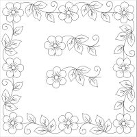 (image for) Louises Posies Border and Corner-L05042*