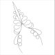 (image for) Judys Succulent Jade LC Diamond Feather and Pearls-L05025*
