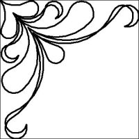 (image for) Feather and Curl Circle Fill 3-L04090*
