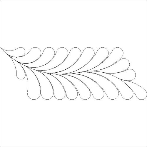 (image for) Faberge Feather Parallelogram-L01177