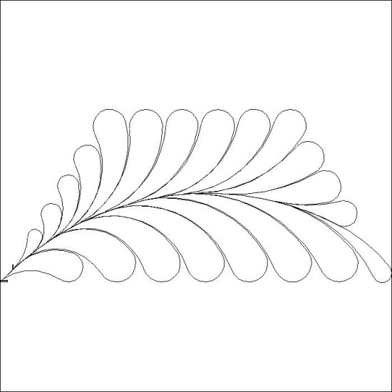 (image for) Faberge Feather Trapezoid-L01176 - Click Image to Close